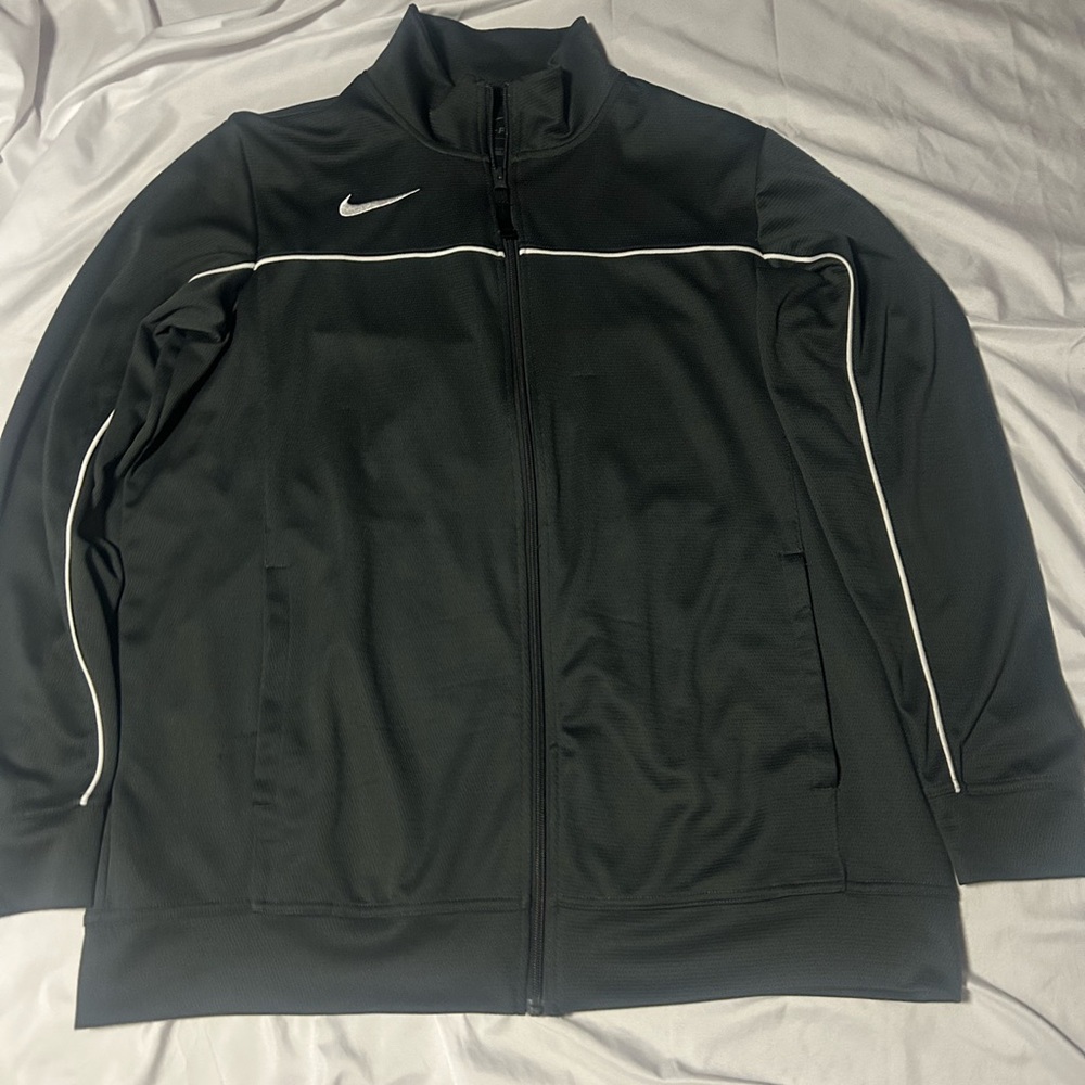 Nike Jacket Men’s Rivalry Size L Full Zip Basketball Training AT5300-012 Black